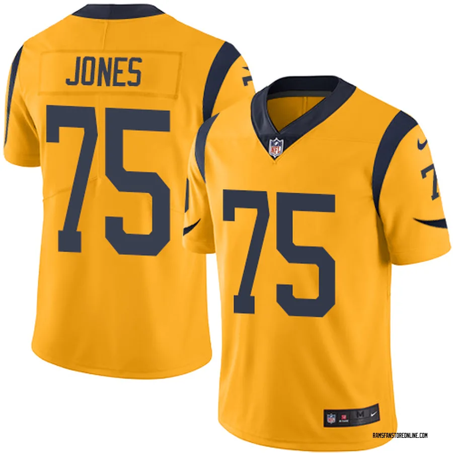 Deacon Jones Los Angeles Rams Men S Limited Color Rush Nike Jersey Gold Deacon jones is thankful for you, your family, and the communities we serve! los angeles rams jerseys rams gear rams store