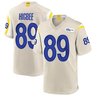 Men's Tyler Higbee Los Angeles Rams Men's Game Bone Nike Jersey
