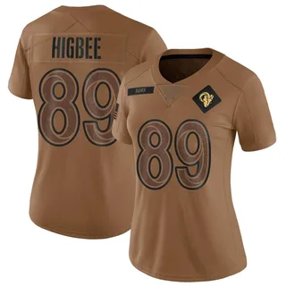 Tyler Higbee Los Angeles Rams Women's Limited 2023 Salute To Service Nike Jersey - Brown