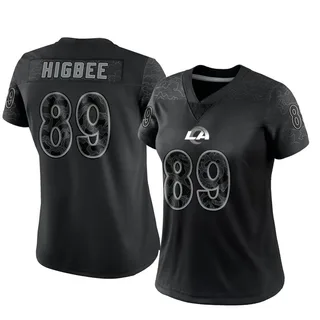 Tyler Higbee Los Angeles Rams Women's Limited Reflective Nike Jersey - Black